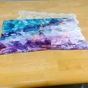 Colorful abstract marble design pillow cover